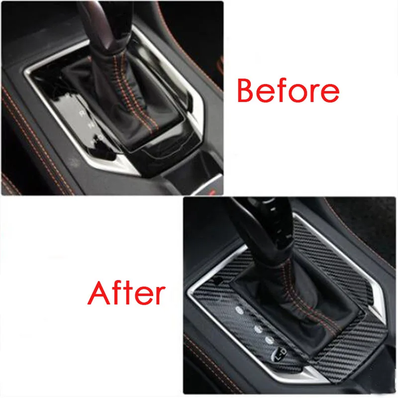 For Subaru XV Crosstrek GT 18-23 Car Accessories Central Control Gearbox Shift Panel Decoration Cover Trim Stickers Carbon