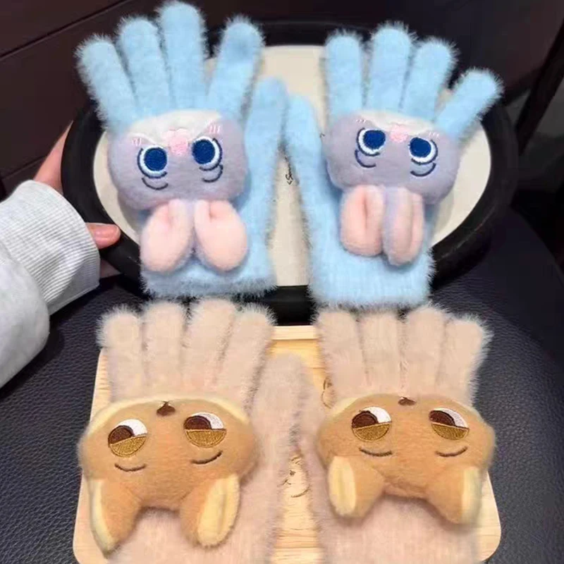 قفازات ديزني زوتوبيا من نيك وايلد، جوديث لافيرن، هوبس، قفازات شتوية دافئة بخمسة أصابع، قفازات للطقس البارد. #1