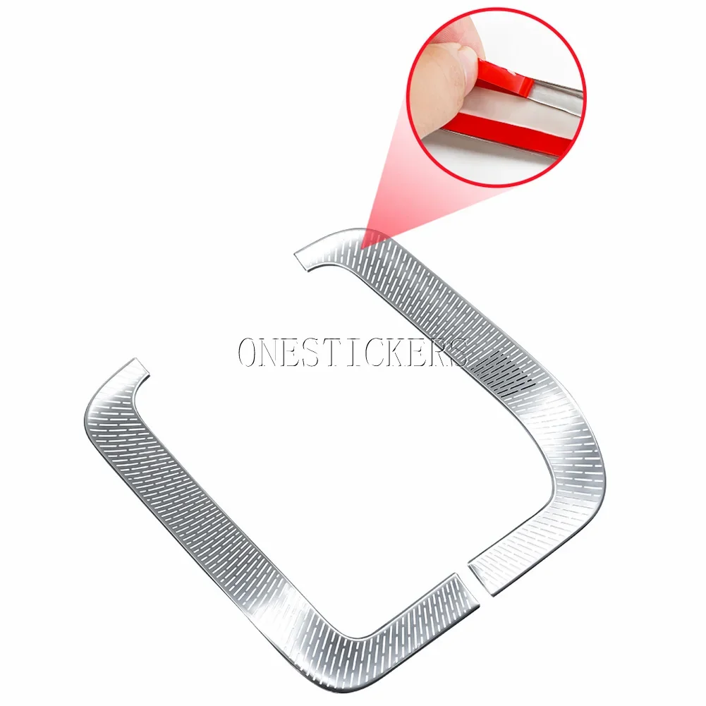 For Mercedes Benz C E GLC EQE Class AMG W206 W214 X254 W254 V295 Stainless Steel Car Accessories Roof Reading Lamp Trim Cover