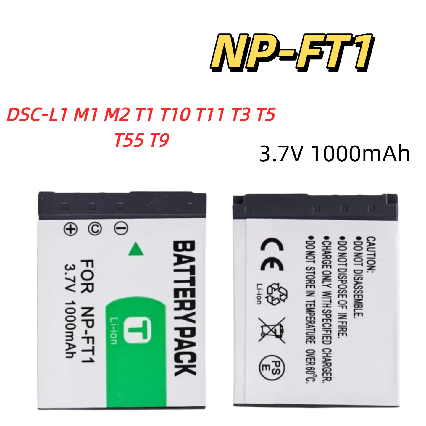 

Аккумуляторная батарея NP-FT1 1000 мАч для фотоаппаратов Sony DSC T Series T1 T3 T5 T9 T10 T11