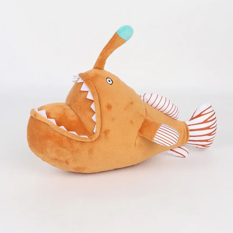 30cm Produkt Melanocetus Johnsonii Diabeł Morski Lampion Morski Pluszowa Zabawka Maskotka Miękka Zabawka Prezent Urodzinowy Do Dekoracji Pokoju Dziecięcego