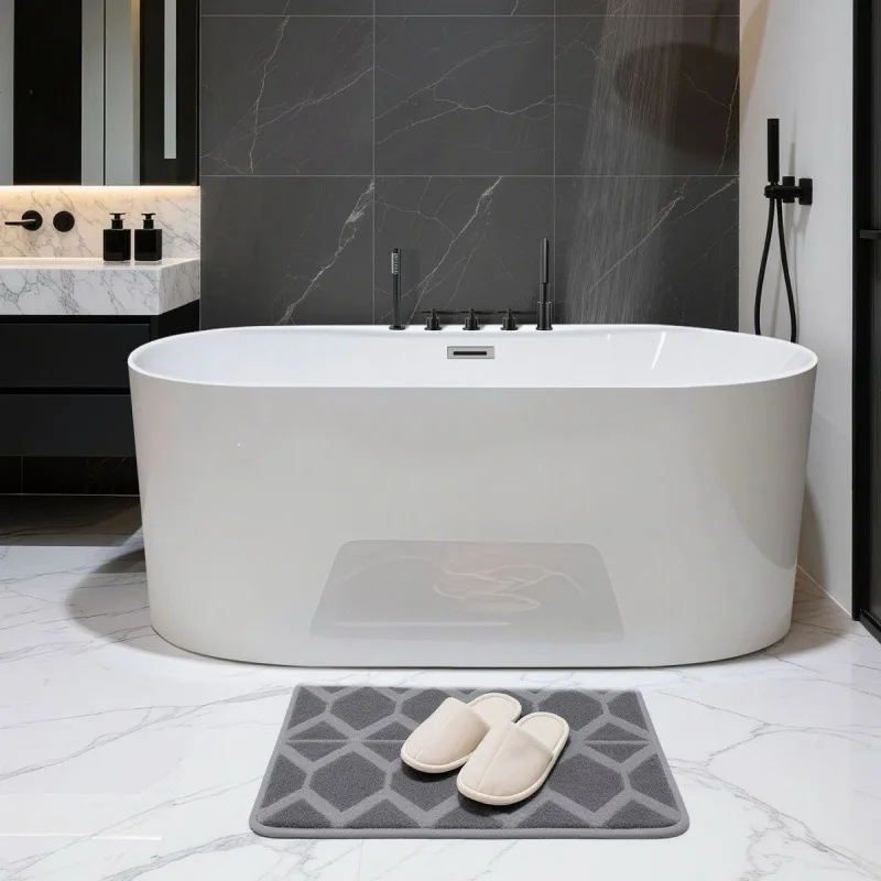 Acrylic adult household small apartment bathtub hotel B & B independent mobile seamless integrated bathtub