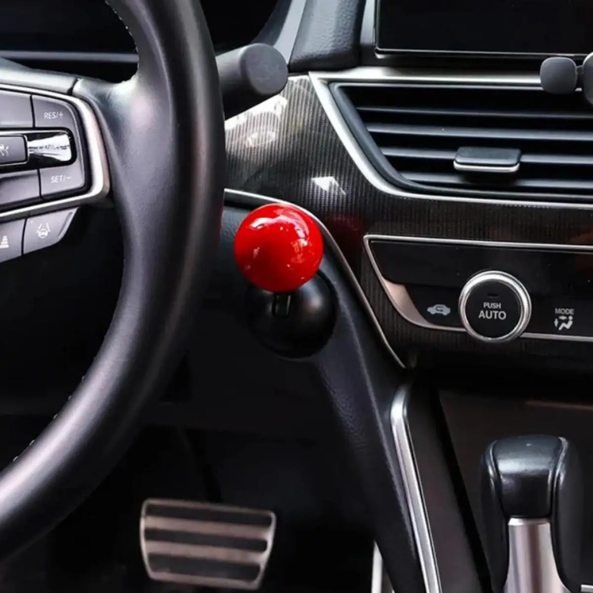 Plastic start lever decoration Universal one-touch start button cover, easy installation, car interior