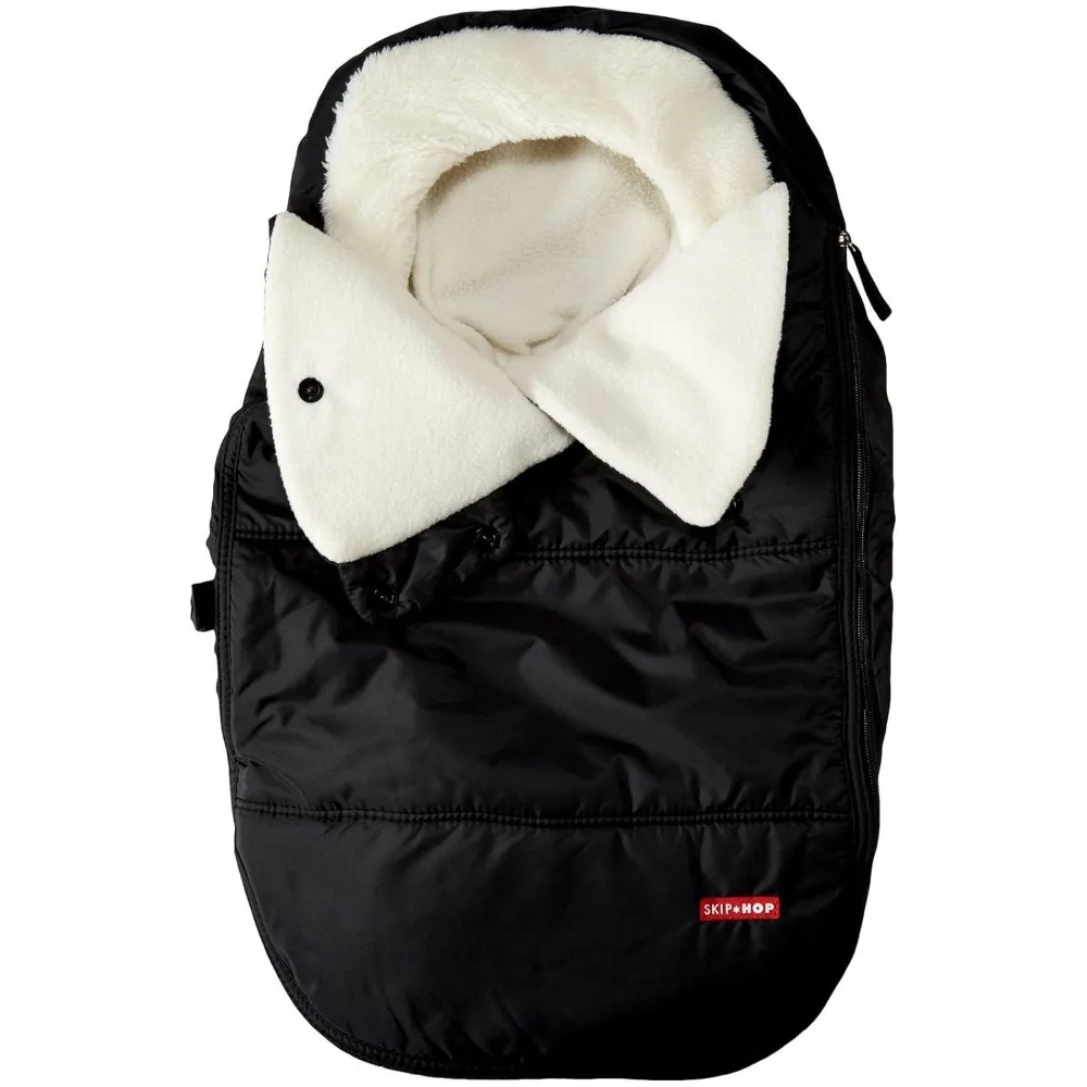 

Winter Car Seat Cover for Strollers, Black - Easy On/Go Protection