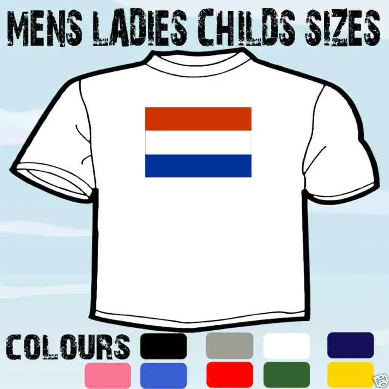 HOLLAND DUTCH FLAG EMBLEM T SHIRT ALL SIZES COLOURS