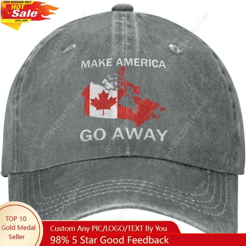 

Make America Go Away Cap for Women's Canadian Flag Canada Hats for Women Fashionable Make America Go Away Hat