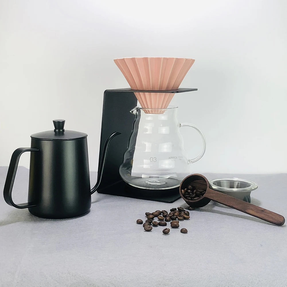 Coffee Dripper Stand Metal Hand Brewed Holder with Drip Tray for Pour Over Coffee Brewing Stable and Easy to Maintain