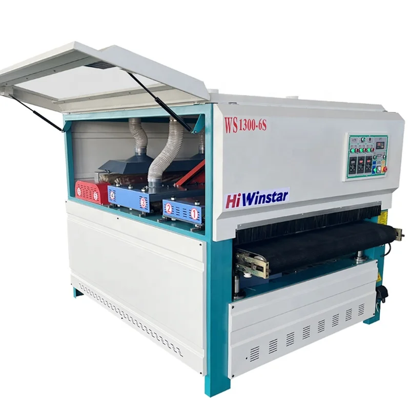 Door Cabinet Wood Disc Woodworking Brush Polishing Sanding Sander Machine 1000mm/1300mm Automatic MDF
