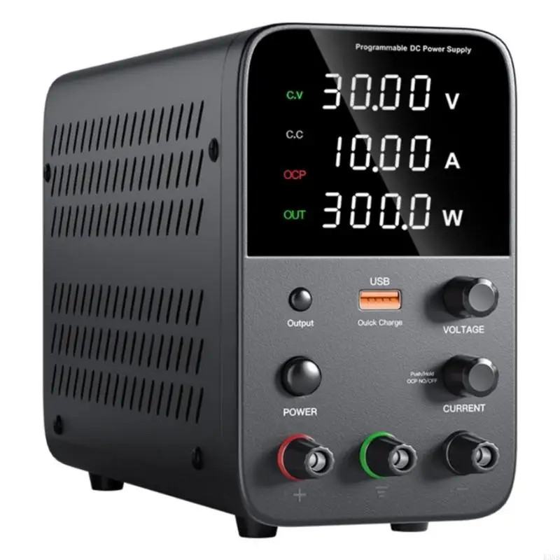 

K3NB 0-30V/60V/120V 0-10A DCPower Supply Variable Adjustable Benches Power Sources with Fine Tuning USB Quick Charging