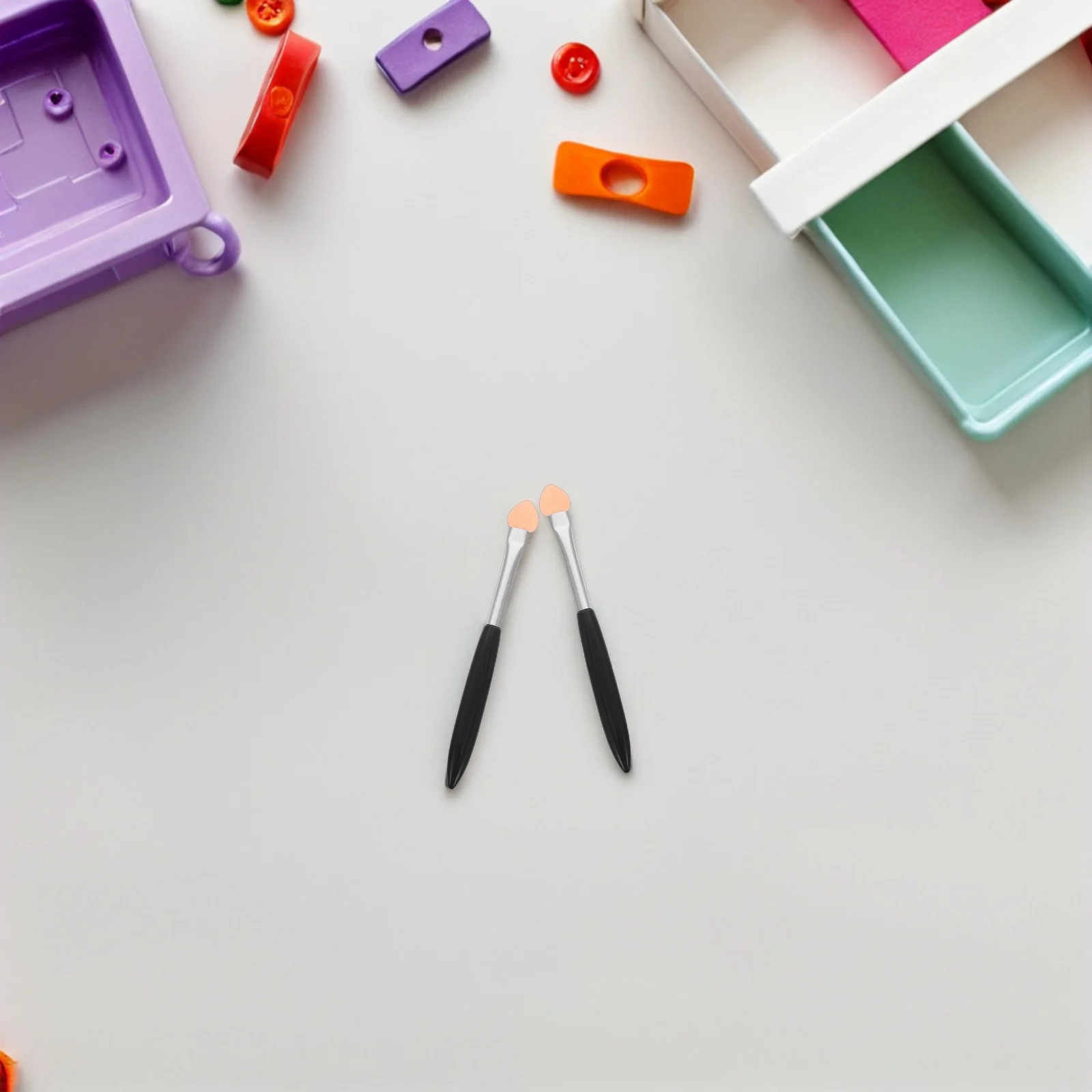 

50pcs Small Sponge Applicator For Watercolor Blending Craft Ink Mixing Diy Scrapbooking Card Making Makeup Contour Concealer