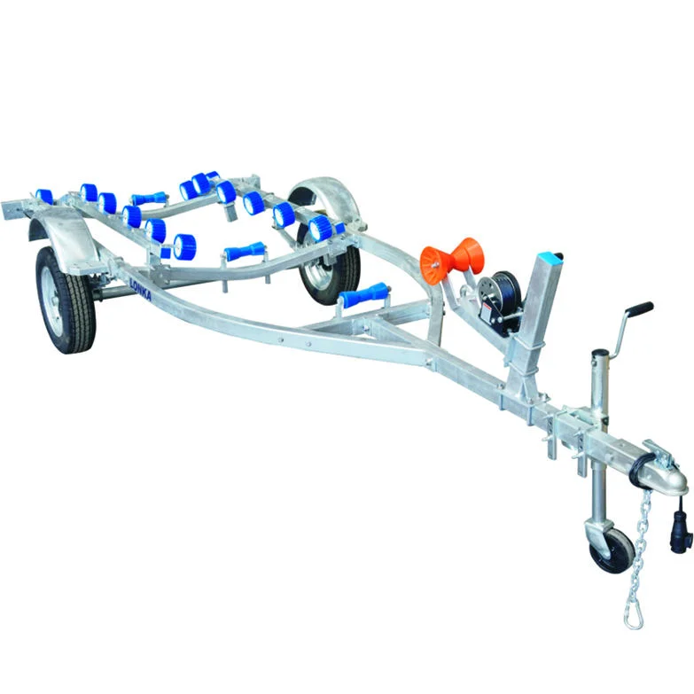 Galvanized Small Boat Trailer Multi Size Trailer for Inflatable Boat RIB Yacht All Kinds of Watercraft