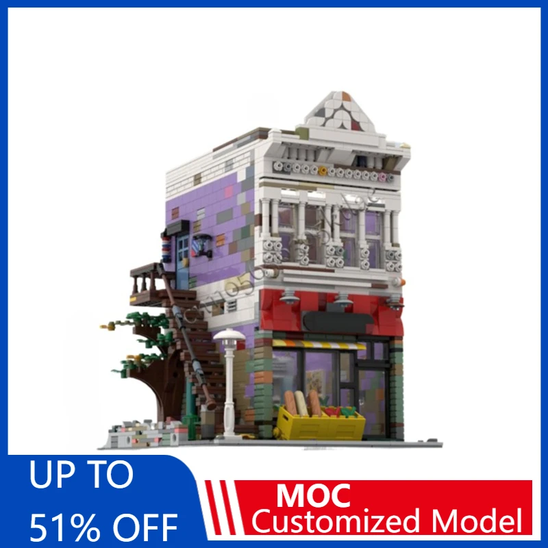 

2573 Parts MOC City Street Views Modular Luxury Winery Building Block Diy Educational Assembly Kid Toy Birthday Christmas Gift