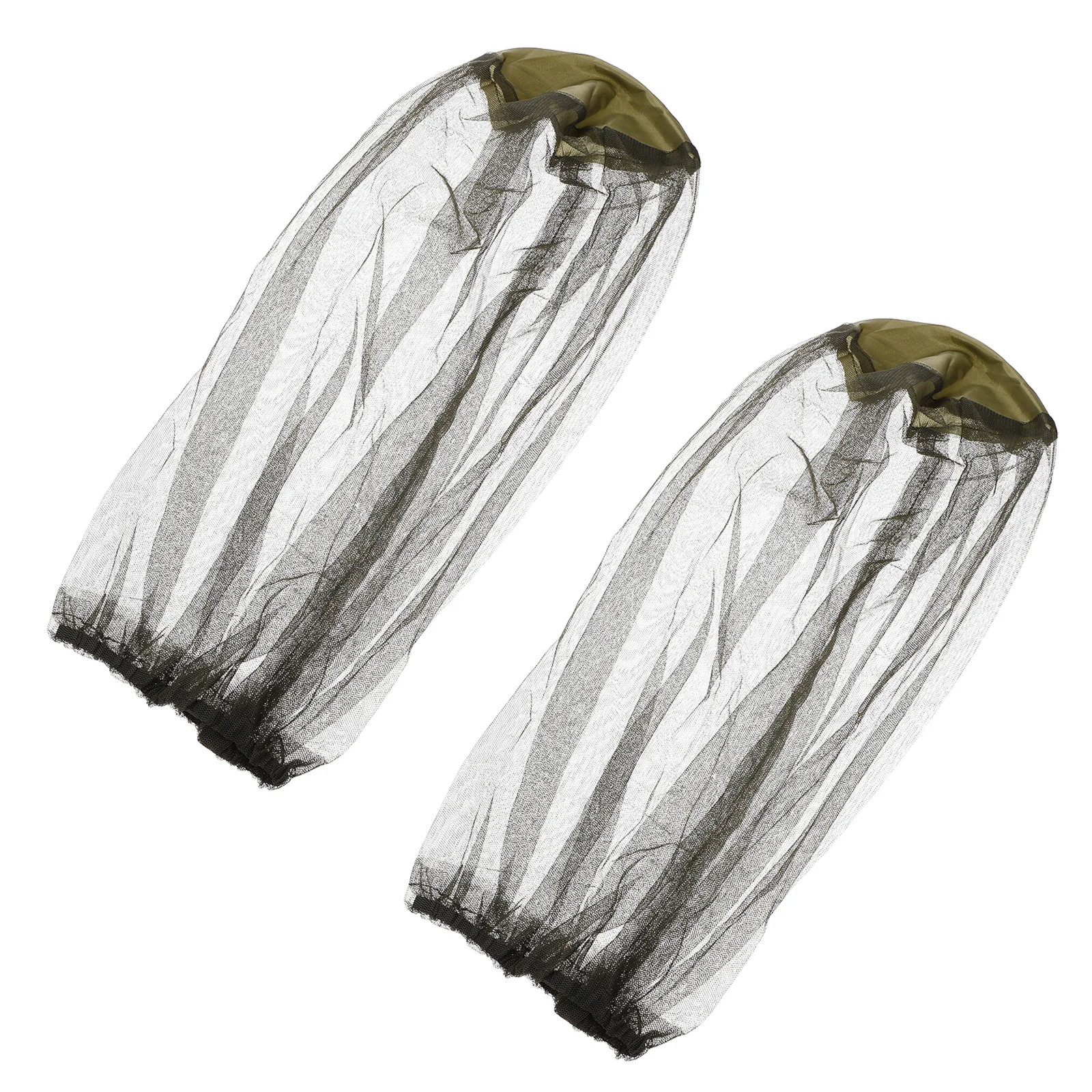 2 قطعة قبعة مكافحة البعوض في الهواء الطلق قبعات الصيد تنفس ظلة قناع للمشي التخييم خفيفة الوزن المحمولة حماية الحشرات #4