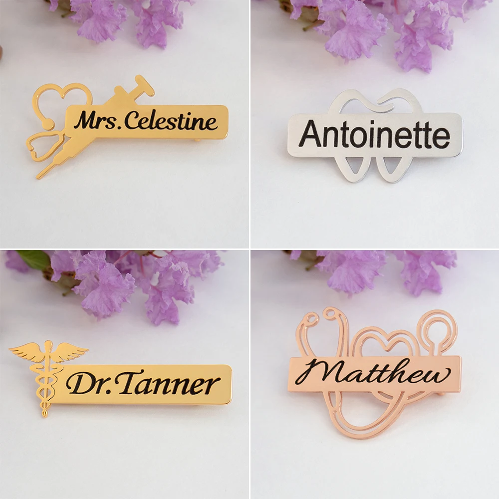 

Various Styles Of Medical Stainless Steel Carved Brooches, Tooth Brooches, Used As Gifts For Doctors Nurses And Medical Students