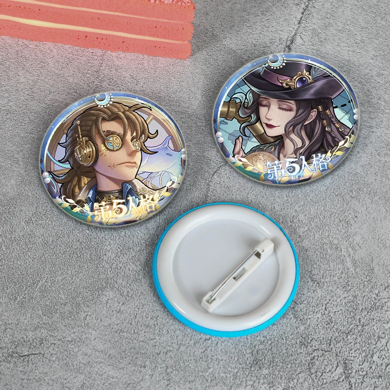 Identity Ⅴ Horror Game Badge Servais Le,Roy Vera Nair,Emily Dyer,Frederick Kreiburg Cosplay Figure Enamel Pins for Backpack Gift