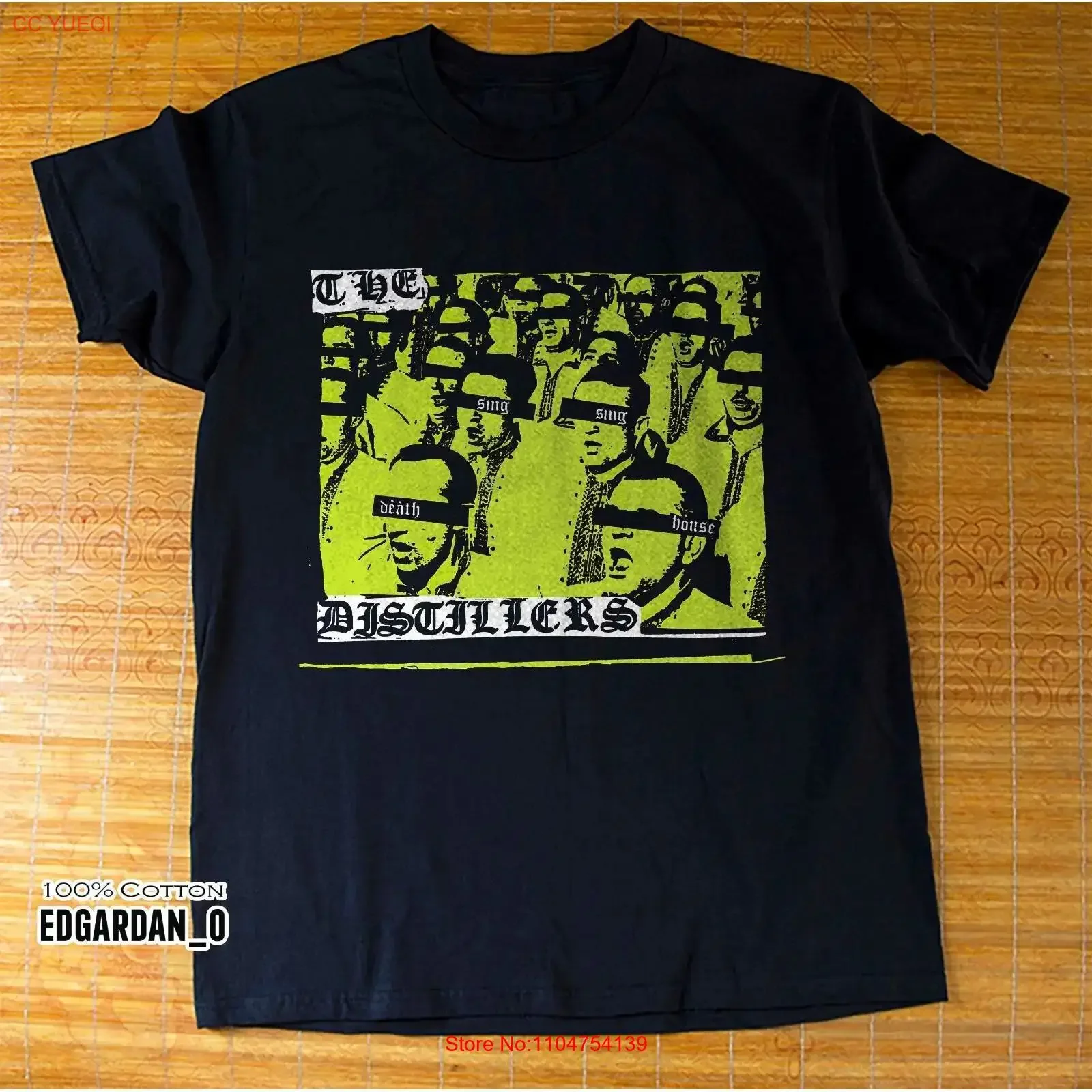 The Distillers Sing Death House Punk Rock T Shirt Full Size S 5XL vintage Washed homme fashion Casual Top For Everyday Wear