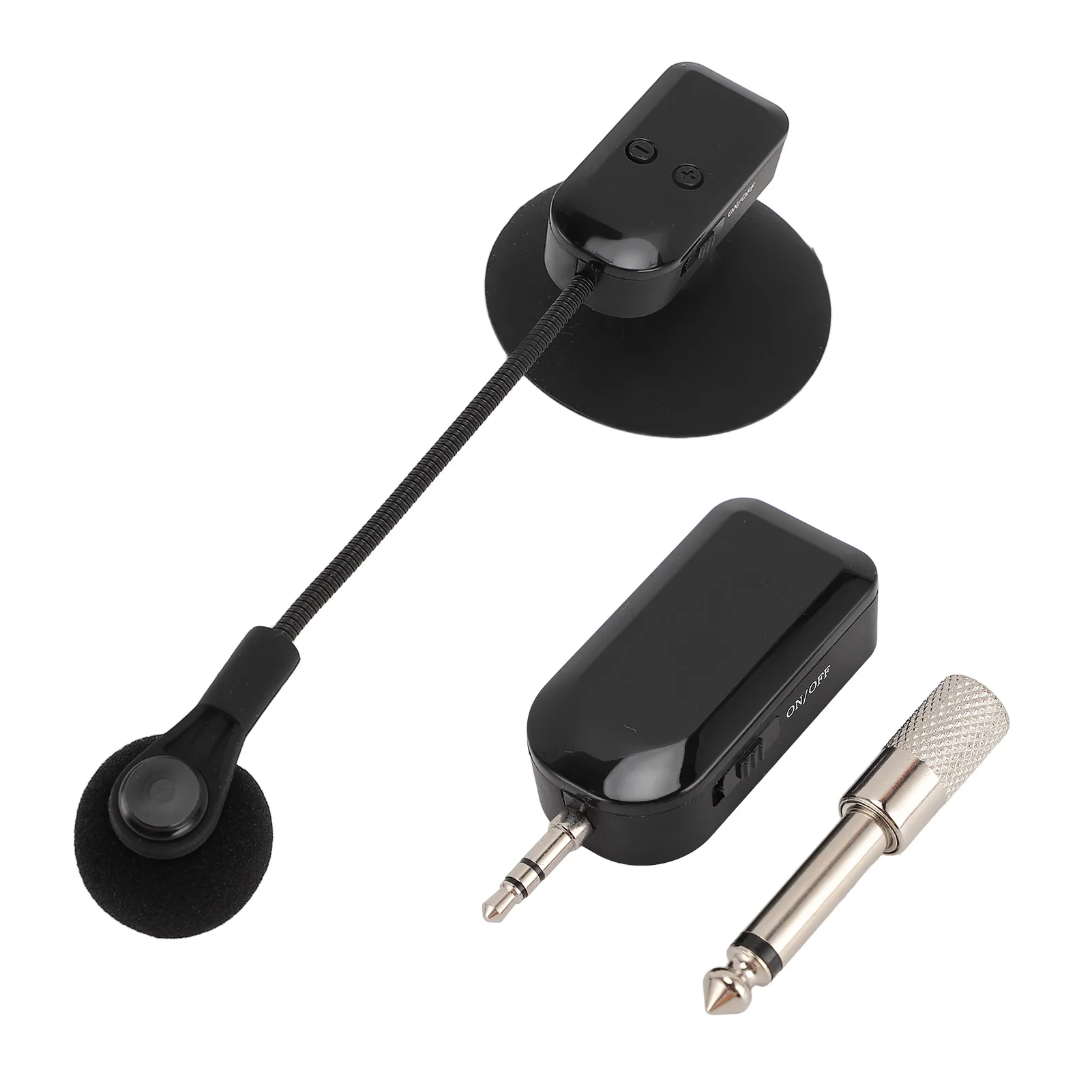 サックスマイクシステム レシーバー付き 2.4G ワイヤレス楽器コンデンサーマイク コンサート用 屋外パフォーマンス用