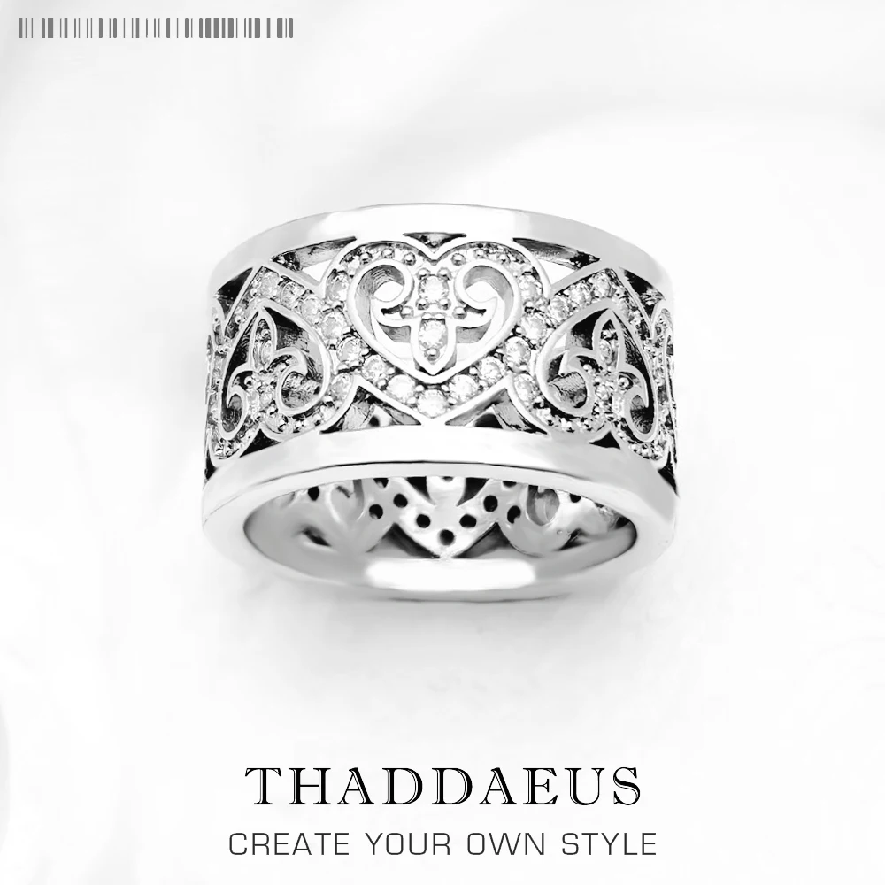 

Кольцо с сердечками Арабика, модные ювелирные изделия в европейском стиле для женщин, новый подарок из стерлингового серебра 925 пробы, Супер...