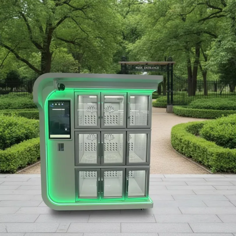 Customized Vending Machine Flower 24 Hours Self Service Smart Automatic Fridge Flower Locker Vending Machine Flower Trade