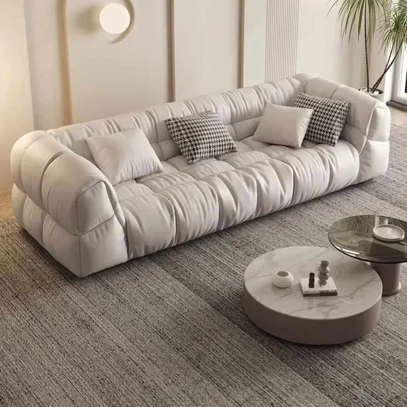 Designer Beige Lazy Sofa Aesthetic Memory Foam Oversized Modern Living Room Luxury Reading Couch Wohnzimmer Home Furniture