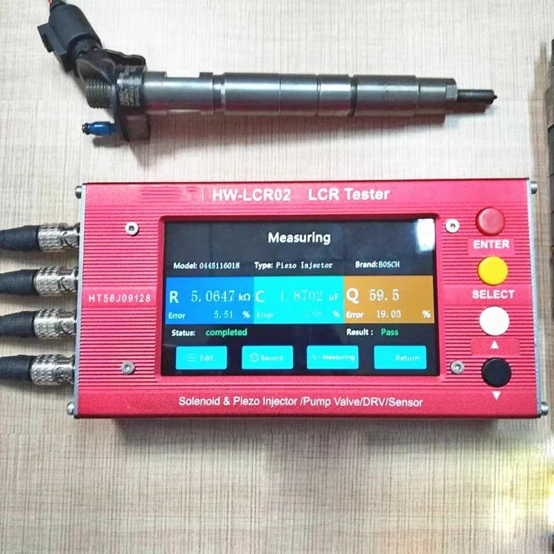 

HW-LCR02 EUI EUP ZME DRV Valves Injector LCR Tester Common Rail Diesel Fuel Electromagnetic Injectors Tester
