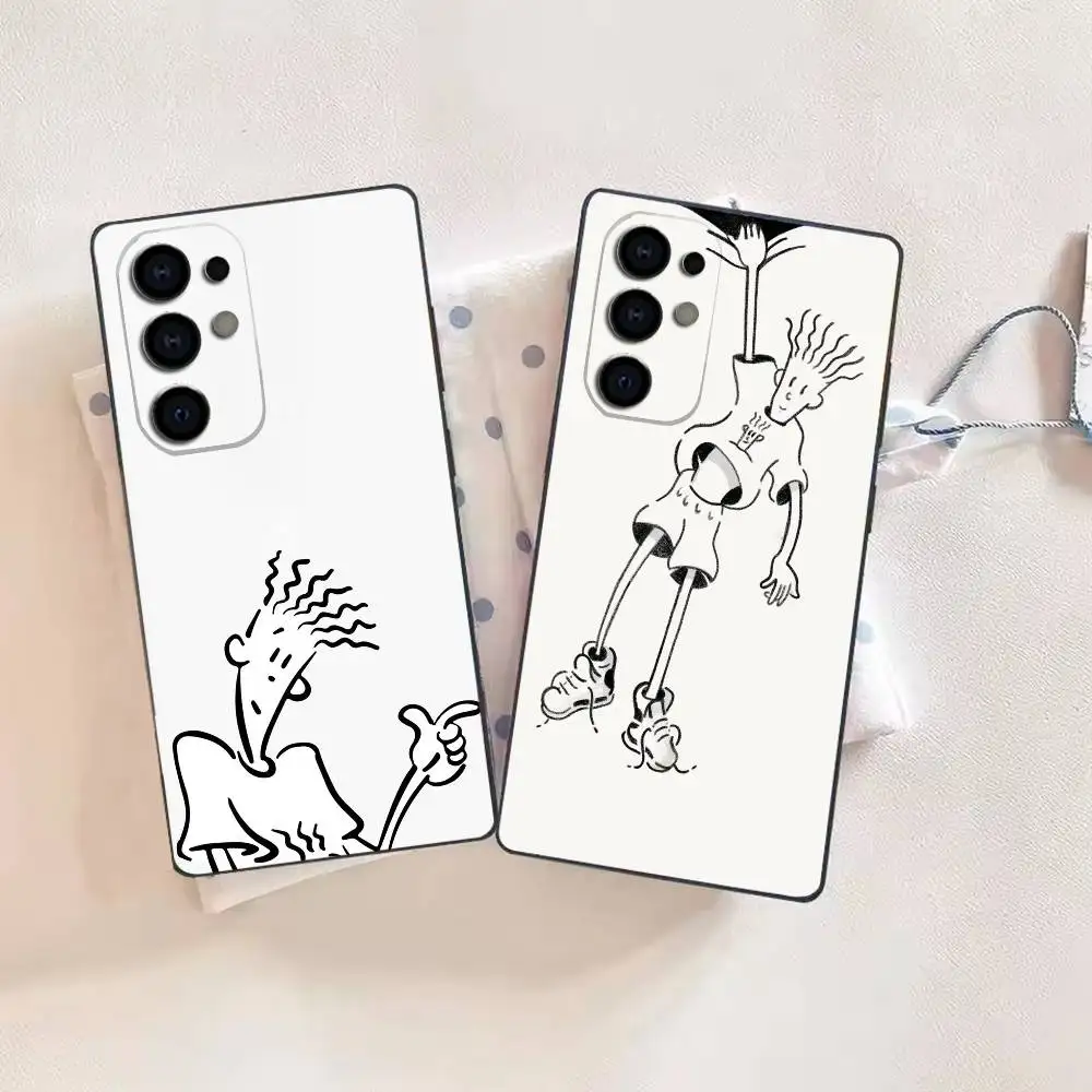 Cartoon Fido Dido  Phone Case For Samsung S26,25,24,21,22,21,20,10,9,8,7,6,Ultra,Plus,Fe, Lite Black Cover