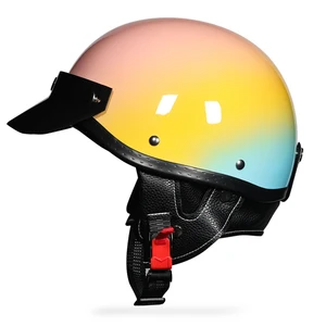 Leichter Helm mit Sonnencreme, kleinem Körper, Motorrad -Retro -Helm, Sommerschale 10 Hauptverkäufe Thor Helm - №2