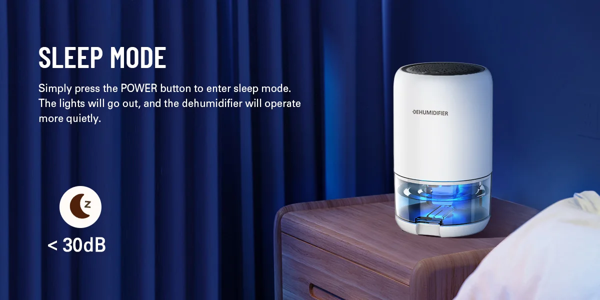 Dehumidifier, 35 OZ Dehumidifiers for Home for Room, Quiet and Portable Dehumidifier for Bedroom, Bathroom, RV, Closet, Auto-off