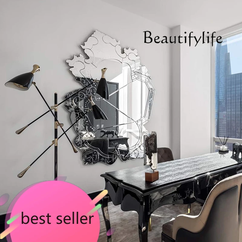 

НОВОЕ X европейское туалетное зеркало, минималистичное подвесное зеркало в стиле неонормации, дизайнерское зеркало, нерегулярный дизайн высокого класса, Spiegel Wand Home Prod