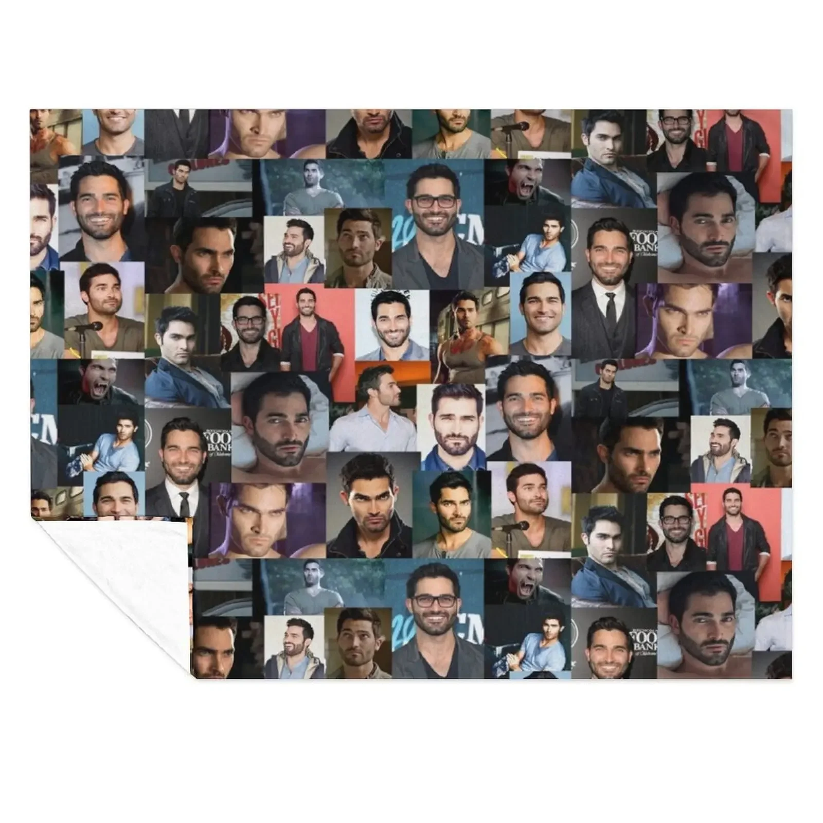 

Tyler Hoechlin collage Throw Blanket Bed linens Retros Furry Heavy Blankets
