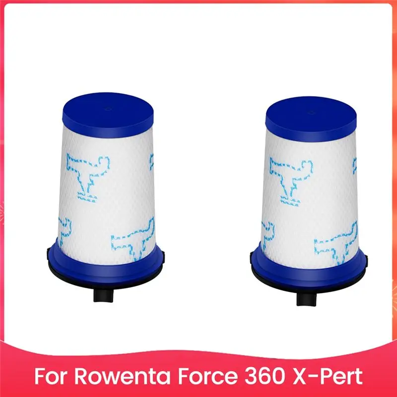 2PCS Vacuum Filter Set Replace For Rowenta Force 360 X-Pert Vacuum Cleaner Accessories Replacement Parts Filter