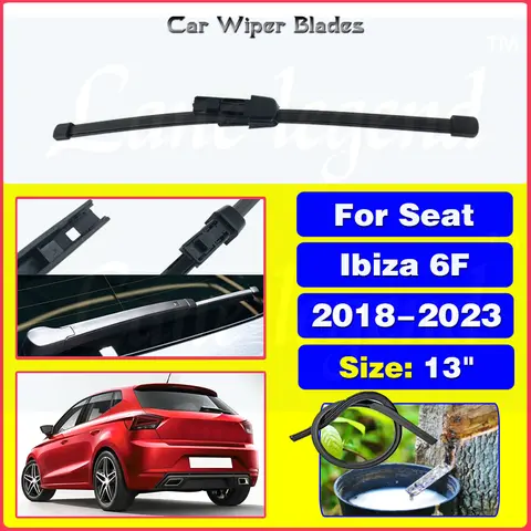Limpiaparabrisas trasero de 13 pulgadas para Seat Ibiza 6F, accesorios para coche, 2018, 2019, 2020, 2021, 2022, 2023