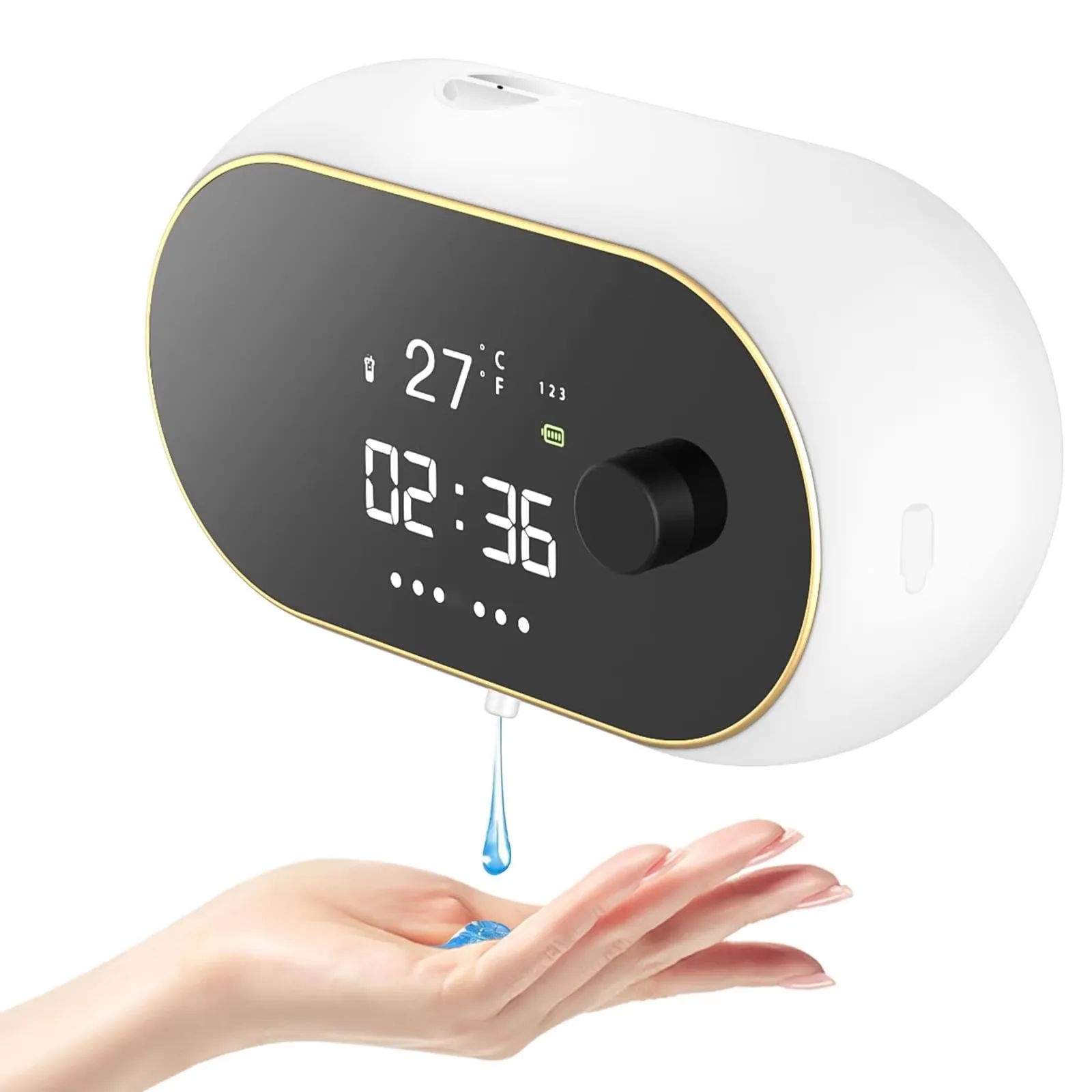 450ML W2 Grote Capaciteit Touchless Wandmontage Oplaadbare Infrarood Inductie Automatische Smart Sensor Schuim/Vloeibare Zeepdispenser