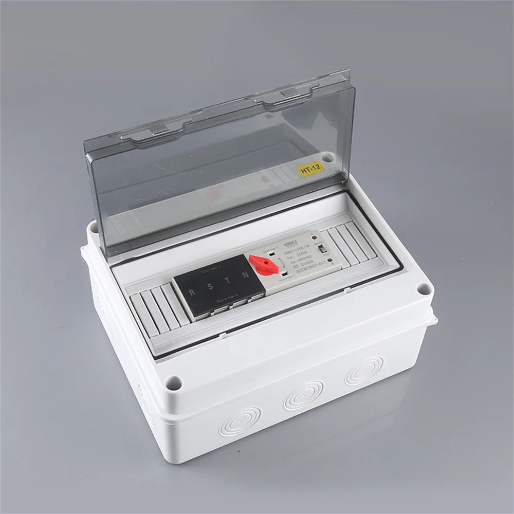 HT Series Junction Box 12WAY PC IP65 Waterproof Distribution Box Outdoor Plastic Electrical HT-15Way Forcircuit Breaker-[A04I