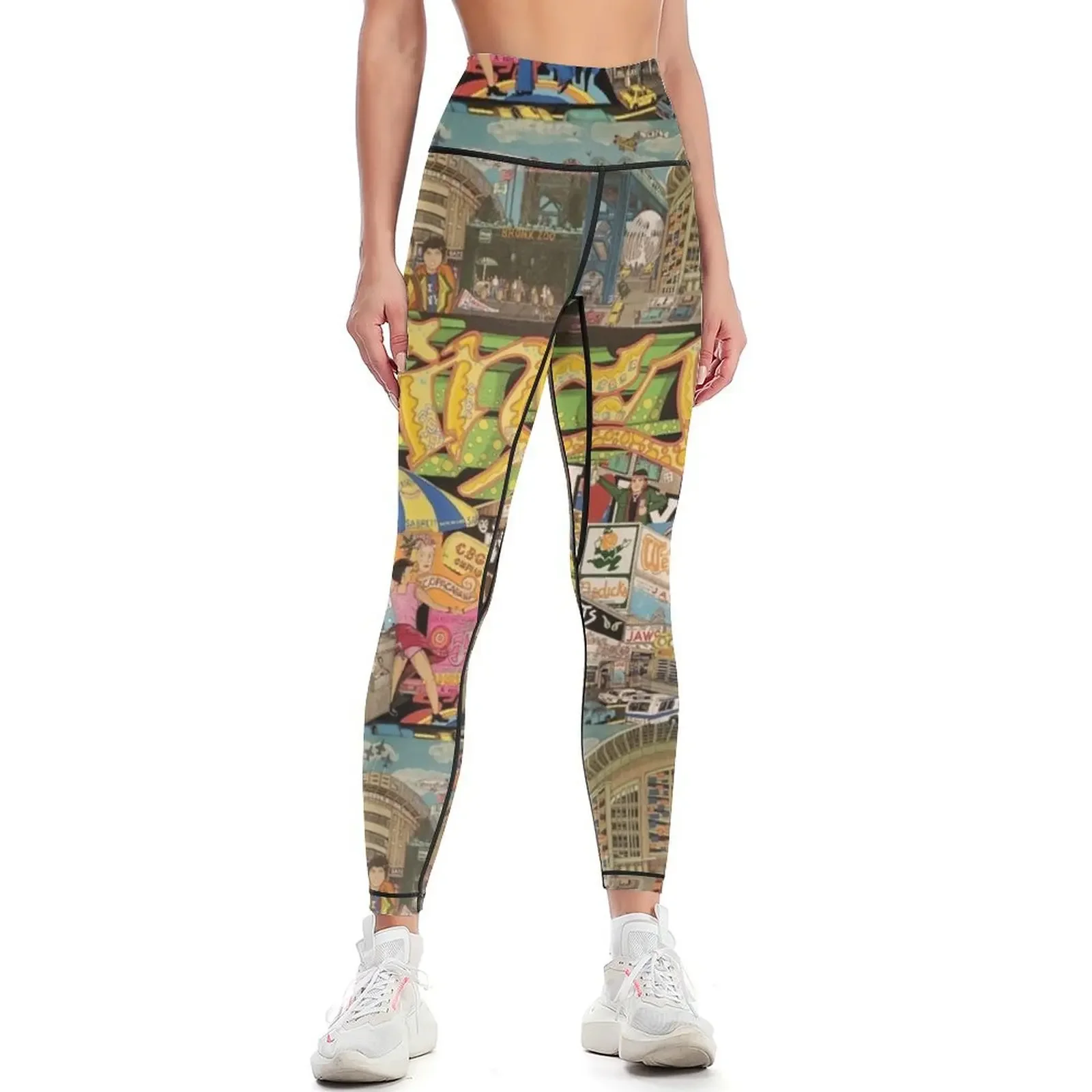 

I Love NY Leggings sport set gym pants sportswear for gym push up legging Womens Leggings