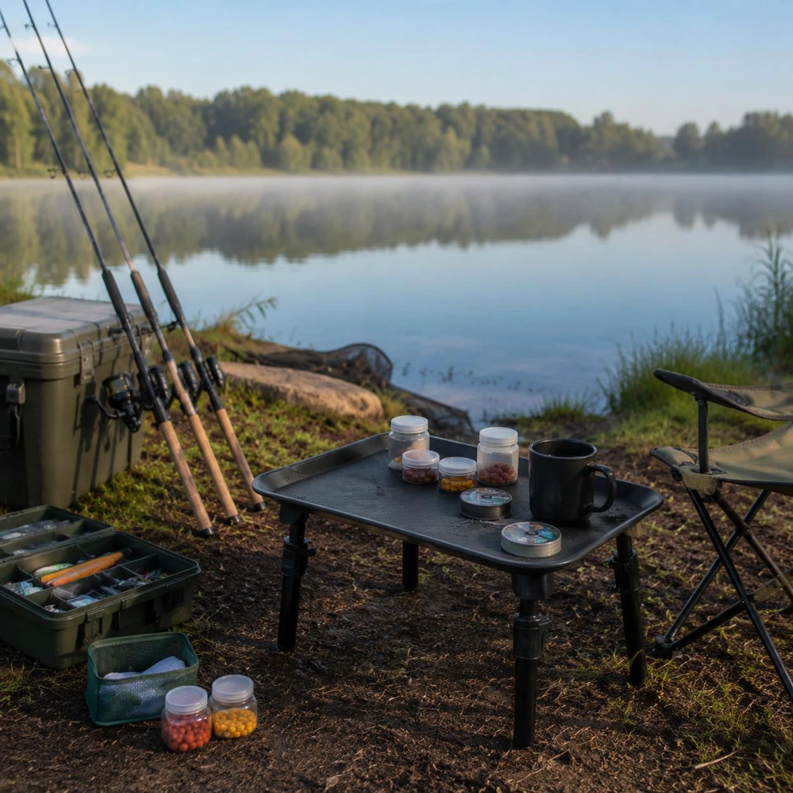 Carp Fishing Table Foldable Le - Outdoor Camping Table With Storage 评论和价格