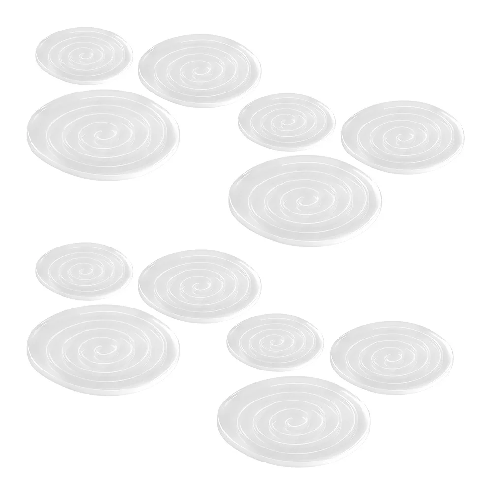 12 قطعة قواعد أكواب أثاث مقاومة للاهتراء متعددة الوظائف سدادات عجلات للكرسي غير قابلة للانزلاق تحمي الأرضيات الصلبة سهلة الاستخدام و #2