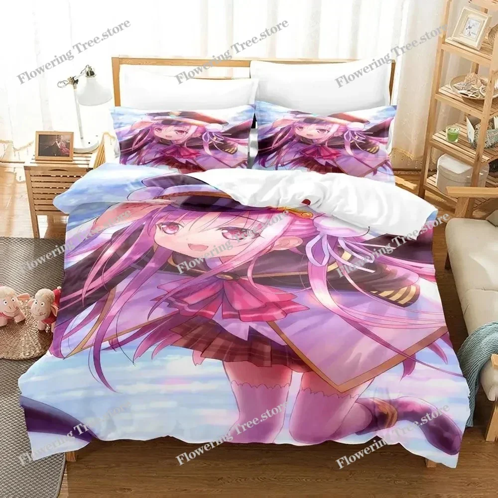 Anime Game Heaven Burns Red Bedding Set Duvet Cover Bed Set Quilt Cover Pillowcase Comforter king Queen Size Boys Adult Bedding0