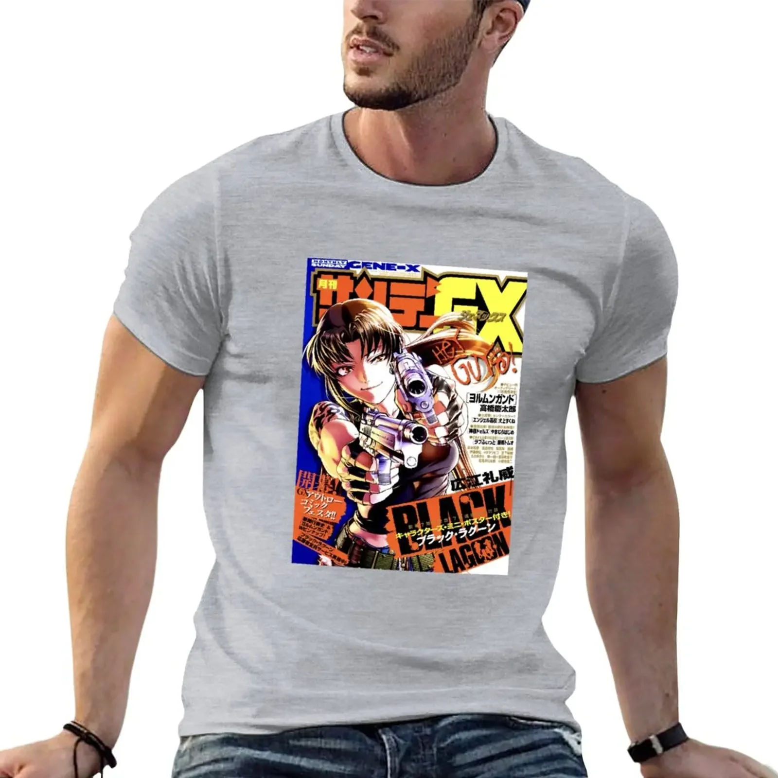 

Revy Black Lagoon Hey Guys T-Shirt cute clothes korean fashion workout shirts for men