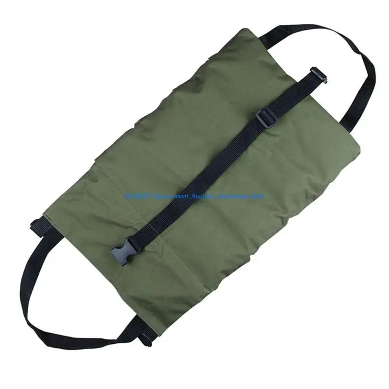 367D Tool Roll,Multi-Purpose Tool Bag,Wrench Roll,Canvas Tool Bucket,Car First Repair Wrap Roll Storage
