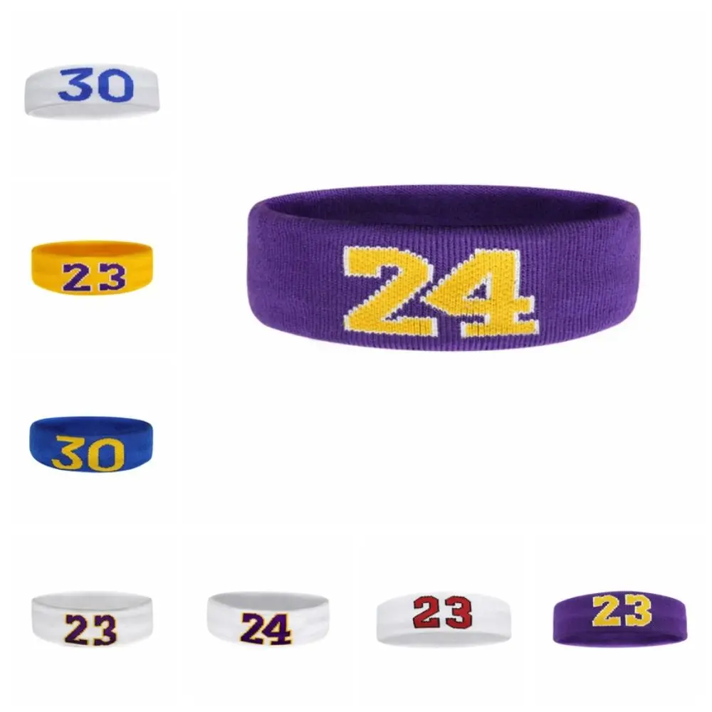

Kobe Sweat-Absorbent Basketball Headband Cotton Breathable Running Headband Elastic Soft Sports Headband Basketball Match