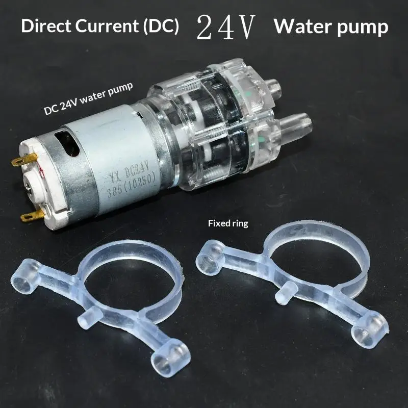 DC 24V Mini Micro Water Pump High Temperature Resistance 100℃ for Swimming Pool Small Fountain Decoration Use