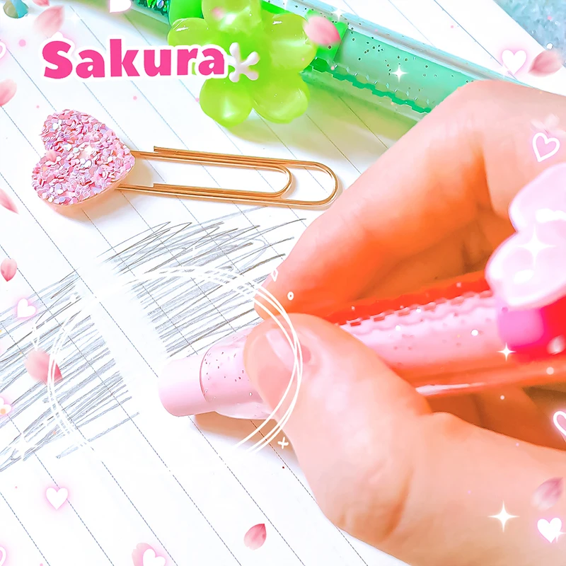 Kawaii Aesthetic stationery items School teacher gift Office Supplies back to school flowers Rubber cute Erasers for Kids
