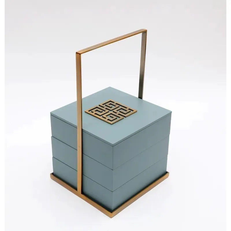 Creative Oriental New Chinese Style Wooden Storage Box Removable Lacquer Craft Customized Snack Food Home Decoration OEM