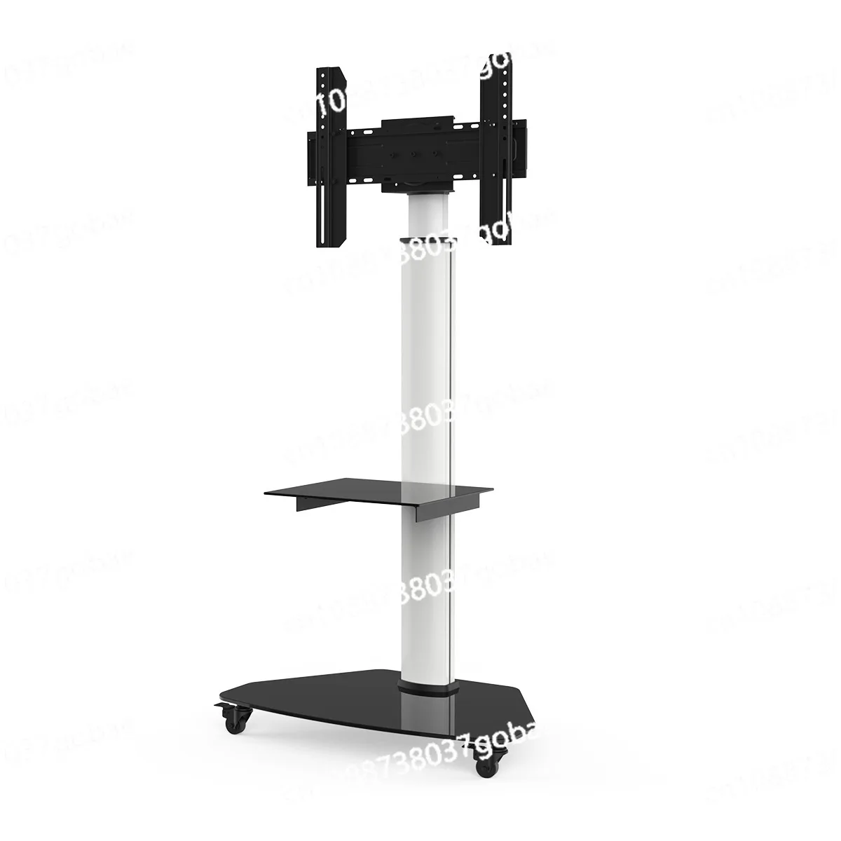 Aluminum TV bracket trolley lifting universal wheel glass laminate