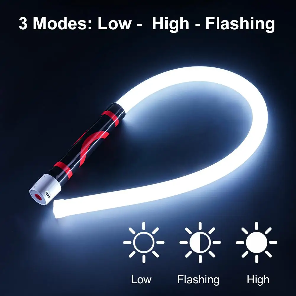 Flexible LED Work Light for Home Auto Repair High Power Rechargeable Flashlight Waterproof Outdoor Tool