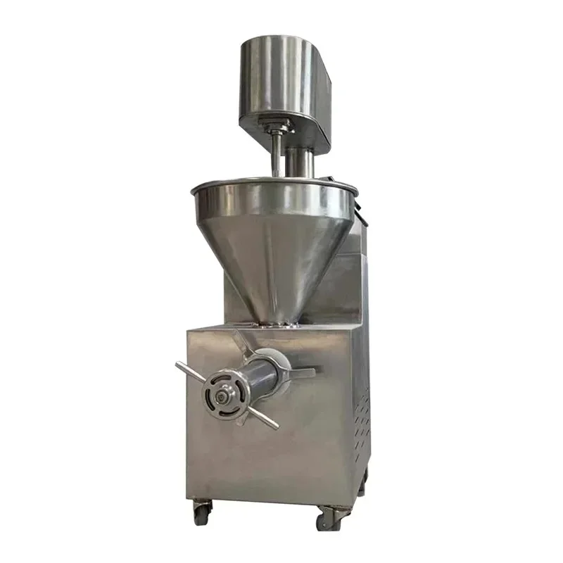Stainless steel commercial fish pulp filter filter filter frequency control speed removal fish bone fish scale  skin  meat