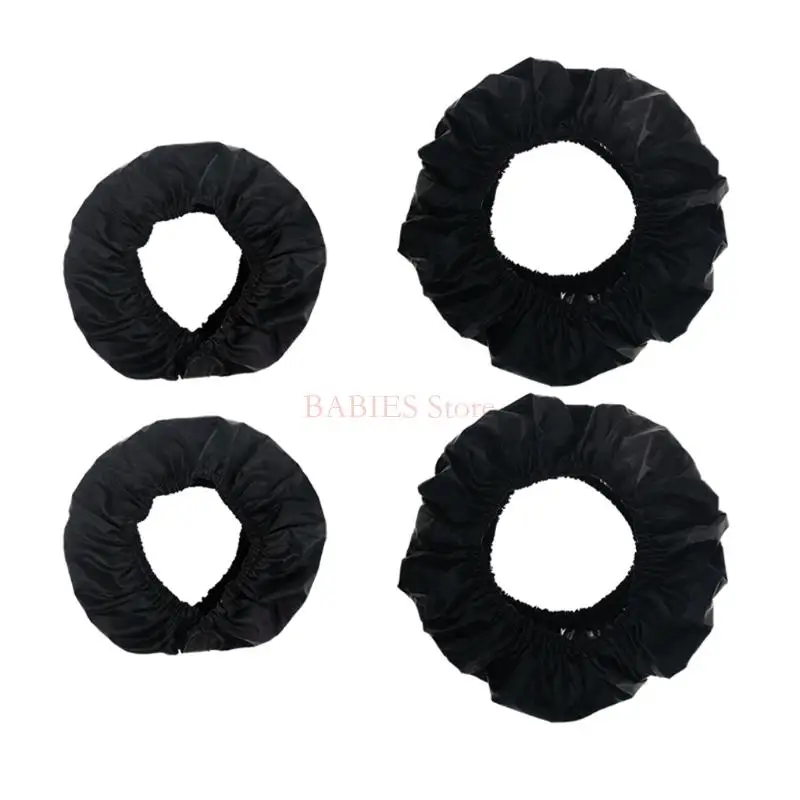 

C9GB Stroller Tire Dustproof Cover Infant Pushchair Wheel Protector Oxford Cloth Pram Wheel Cover for Case Stroller Accessori