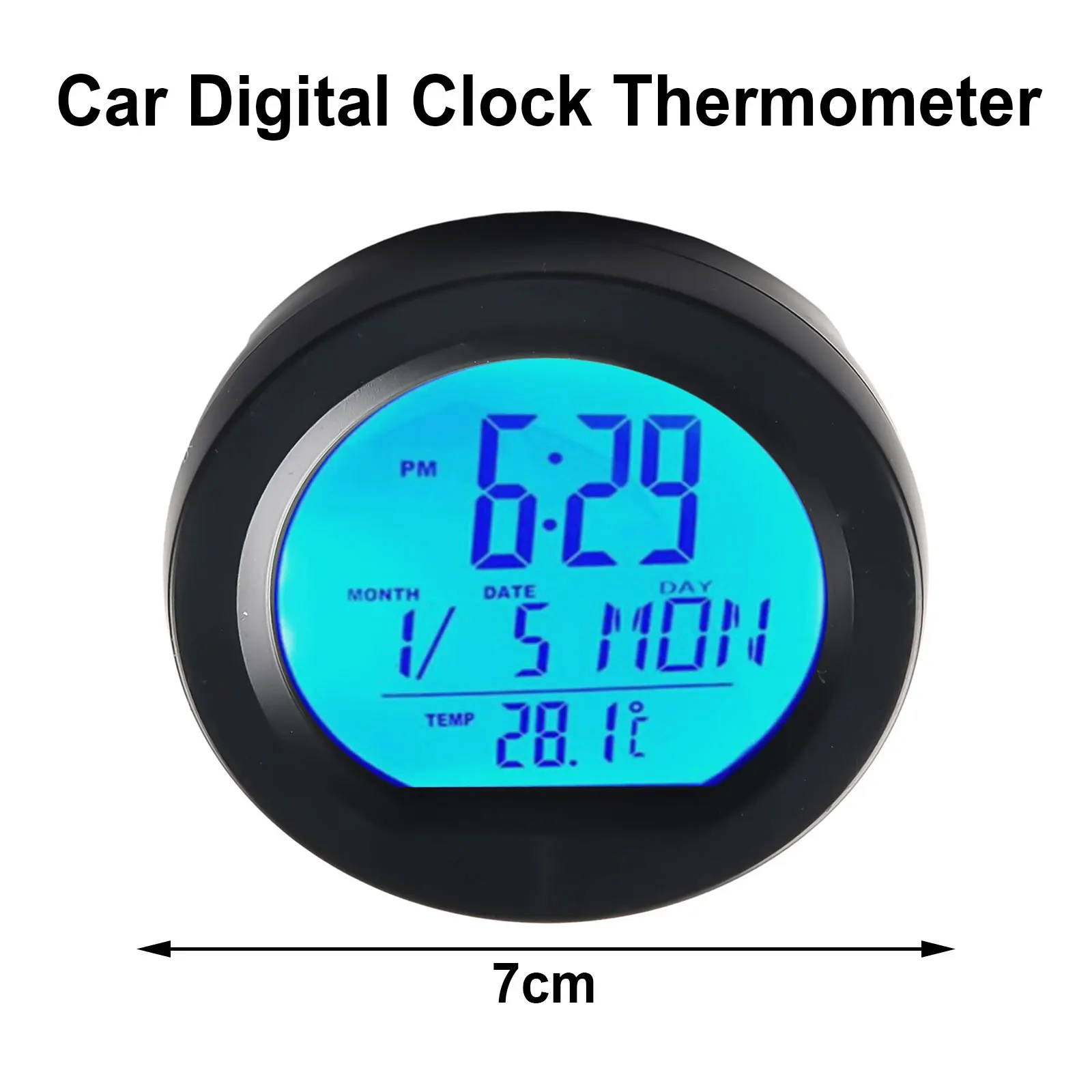 Brand New Car Clock Car&Truck Parts Easy To Install LED Backlight Design Plastic Build-in Battery Digital LCD Display