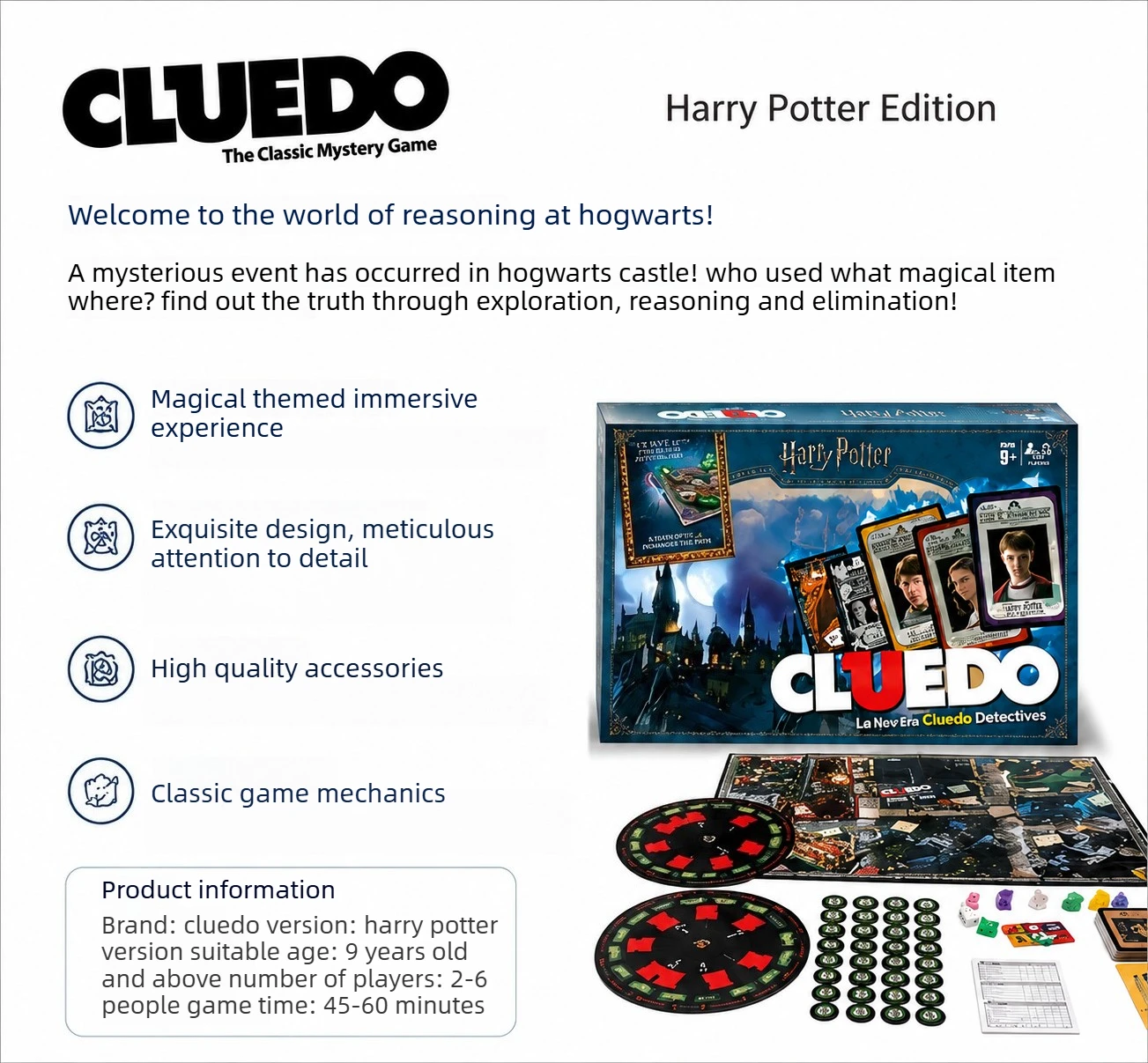 Cluedo Harry Potter Edition Bo - Party Games Mystery ulasan dan harga